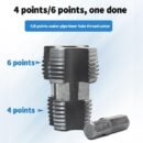 🌲Electric Drill Compatible PVC Pipe Threader Kit with Various Die Sizes