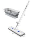 🧼🌀 Upgraded Chenille Flat Mop! 3s Water Absorption + 180° Floor-Hugging. Zero Blind Spots Cleaning 🚀