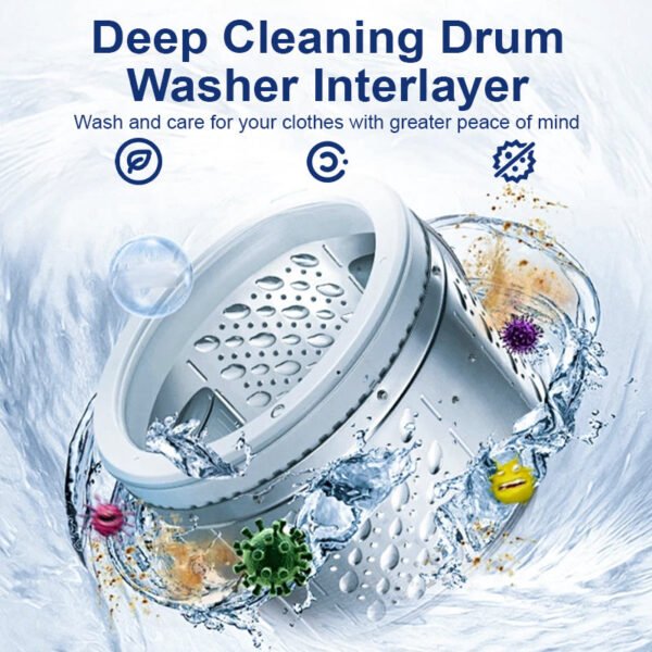 🧼🪥 360° Rotating Washing Machine Cleaner! Reach Every Moldy Corner🌀🚿 - Image 2