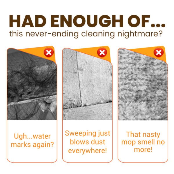 🧹🫧 One Cloth. Multiple Uses! Universal Cleaning Set for Brooms & Mops – Stain-Busting. Effort-Saving Magic ✨ - Image 2