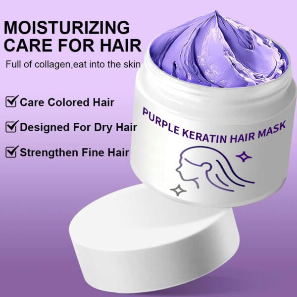 💜LAST DAY SALE 50% OFF💜Purple Keratin Hair Mask - Image 3