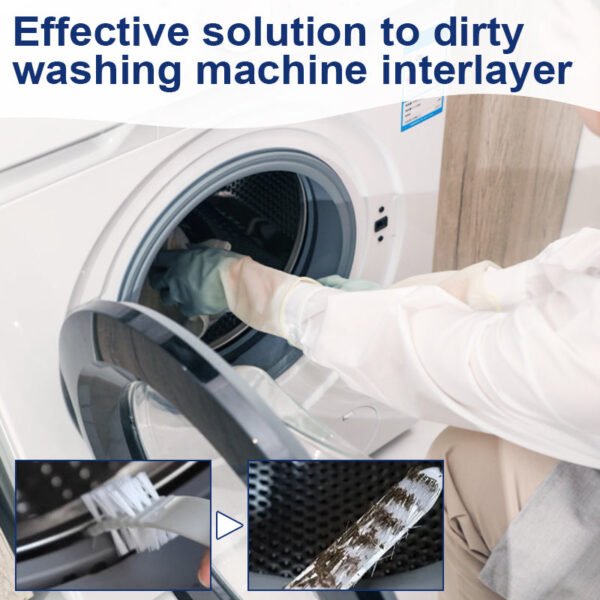 🧼🪥 360° Rotating Washing Machine Cleaner! Reach Every Moldy Corner🌀🚿 - Image 3