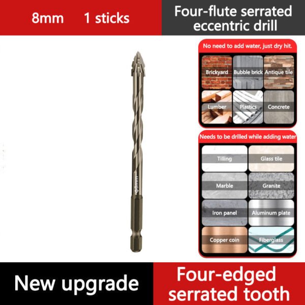 🔥2025 Hot Sale🔥High-Strength 4-Flute Serrated Eccentric Drill Bit Kit - Image 22