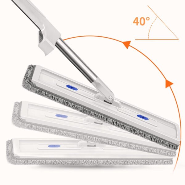 🧼🌀 Upgraded Chenille Flat Mop! 3s Water Absorption + 180° Floor-Hugging. Zero Blind Spots Cleaning 🚀 - Image 4