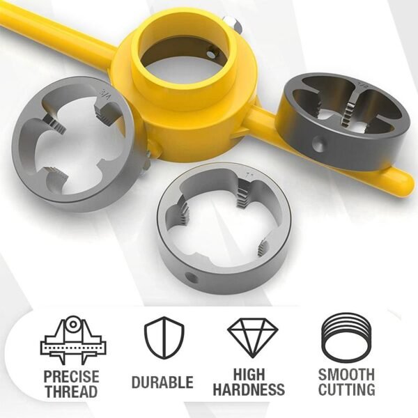 🔥HOT SALE🔥6PCS Plastic Pipe Thread Die Kit - Image 3