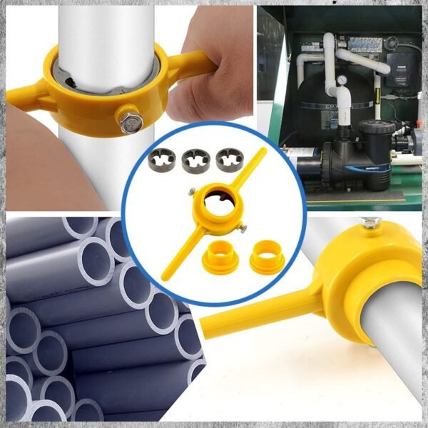 🔥HOT SALE🔥6PCS Plastic Pipe Thread Die Kit - Image 6