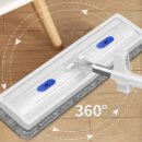 🧼🌀 Upgraded Chenille Flat Mop! 3s Water Absorption + 180° Floor-Hugging. Zero Blind Spots Cleaning 🚀