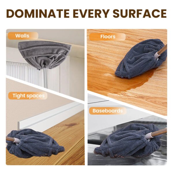 🧹🫧 One Cloth. Multiple Uses! Universal Cleaning Set for Brooms & Mops – Stain-Busting. Effort-Saving Magic ✨ - Image 7