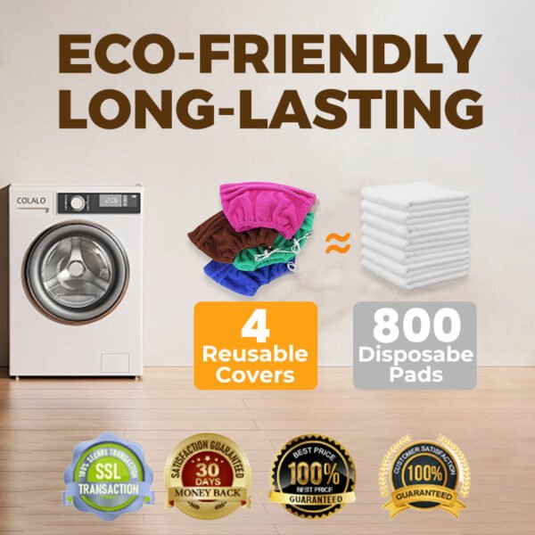 🧹🫧 One Cloth. Multiple Uses! Universal Cleaning Set for Brooms & Mops – Stain-Busting. Effort-Saving Magic ✨ - Image 8