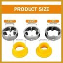 🌲Electric Drill Compatible PVC Pipe Threader Kit with Various Die Sizes