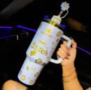 🔥Stitch Cup 40OZ 1200ML 🥰 Straw Topper as Free Gift🎁