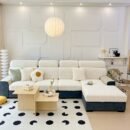 Faux Cashmere Stretch Sofa Cover with Anti-slip Backing