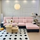Faux Cashmere Stretch Sofa Cover with Anti-slip Backing