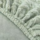 Faux Cashmere Stretch Sofa Cover with Anti-slip Backing