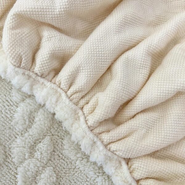 Faux Cashmere Stretch Sofa Cover with Anti-slip Backing - Image 14
