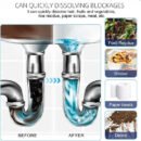 Drain Clog Remover. Pipeline Dredging Agent. Powerful Quick Cleaning Drain Toilet Cleaner Tool. Unclog Toilet Clog And Kitchen Sink Pipe Unblocker Powder