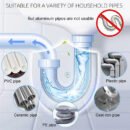 Drain Clog Remover. Pipeline Dredging Agent. Powerful Quick Cleaning Drain Toilet Cleaner Tool. Unclog Toilet Clog And Kitchen Sink Pipe Unblocker Powder