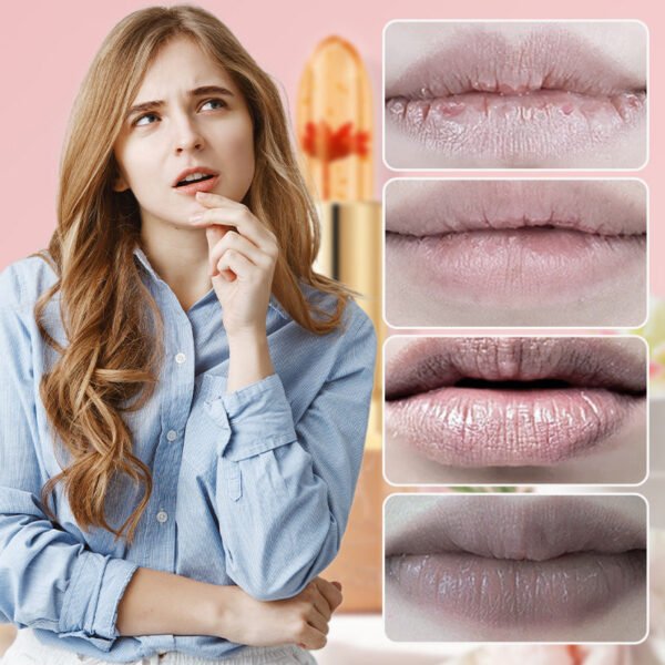 Crystal Flower Temperature Color Change Jelly Lipstick - Image 4