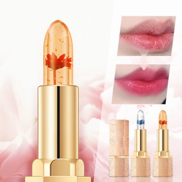 Crystal Flower Temperature Color Change Jelly Lipstick - Image 3