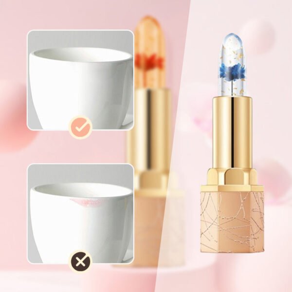 Crystal Flower Temperature Color Change Jelly Lipstick - Image 5