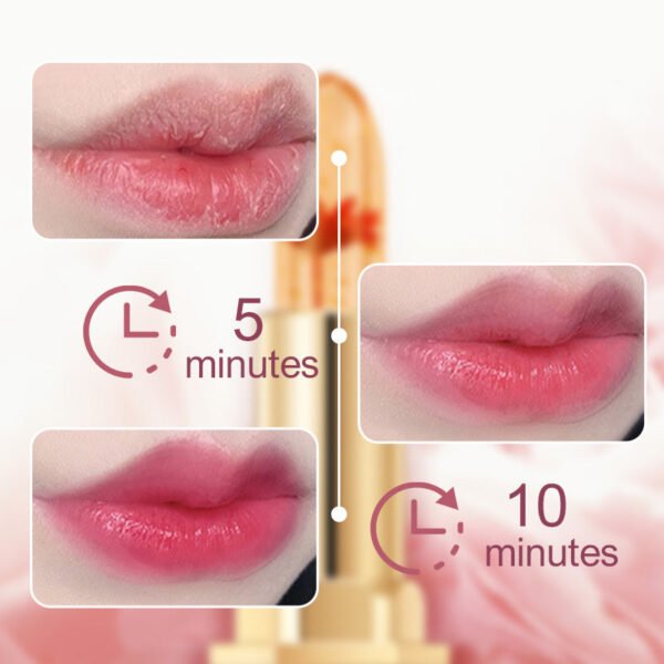Crystal Flower Temperature Color Change Jelly Lipstick - Image 6