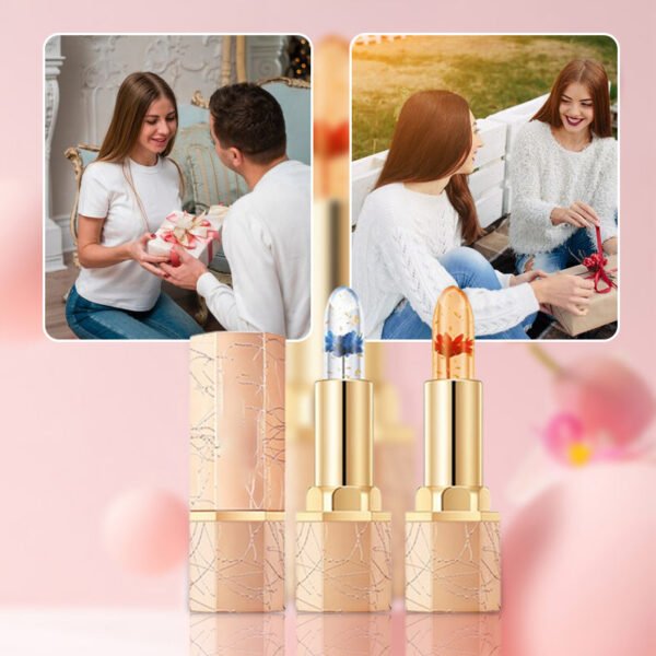Crystal Flower Temperature Color Change Jelly Lipstick - Image 8
