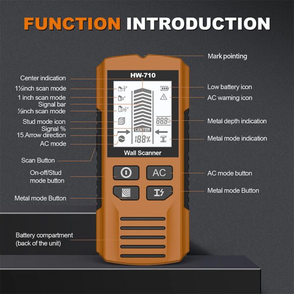 Multi-Function Handheld Wall Detector - Image 6