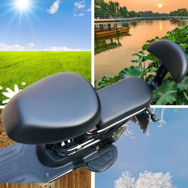 🔥Buy 1 Get  1🔥🛵💧 Waterproof Artificial Leather Seat Cover for Electric Moped - Stylish Protection Buy More Get More Ride with Confidence - Image 11