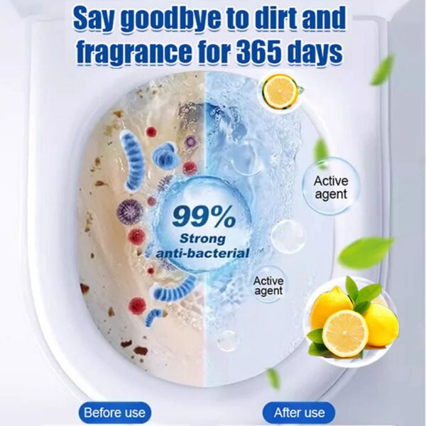 💥Buy 5 Get 5 Free🔥Lemon Scent Toilet Bowl Cleaner Tablets - Image 2
