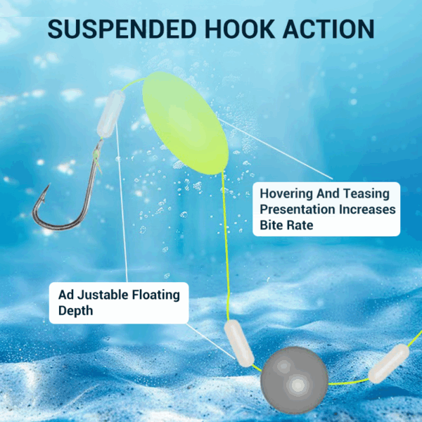 🎣⚡ Double-Hook Reverse Bottom Rig! Upgraded version boosts hook-up rate by 50% – say goodbye to snagging! 🎣 - Image 4