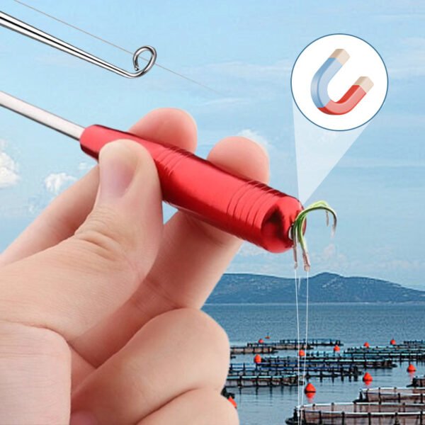 Fishing Metal Hook Remover with Clear Storage Tube - Image 2