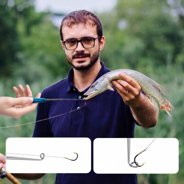 Fishing Metal Hook Remover with Clear Storage Tube - Image 4