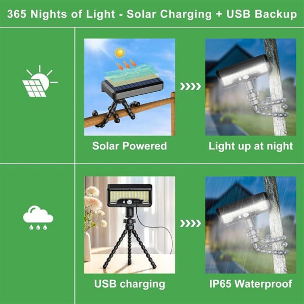 🌞🔌 Octopus Solar Lights! 0 Electricity Cost Full Scene Installation. 30 Seconds to Light Up Any Corner 🚀 - Image 4