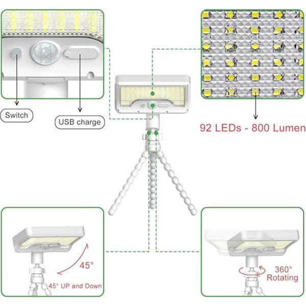 🌞🔌 Octopus Solar Lights! 0 Electricity Cost Full Scene Installation. 30 Seconds to Light Up Any Corner 🚀 - Image 7