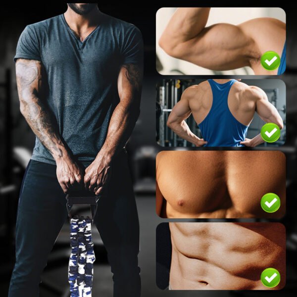 3-Way Natural Latex Resistance Band - Full Body Stretching & Strength Training - Image 3