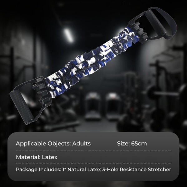 3-Way Natural Latex Resistance Band - Full Body Stretching & Strength Training - Image 8